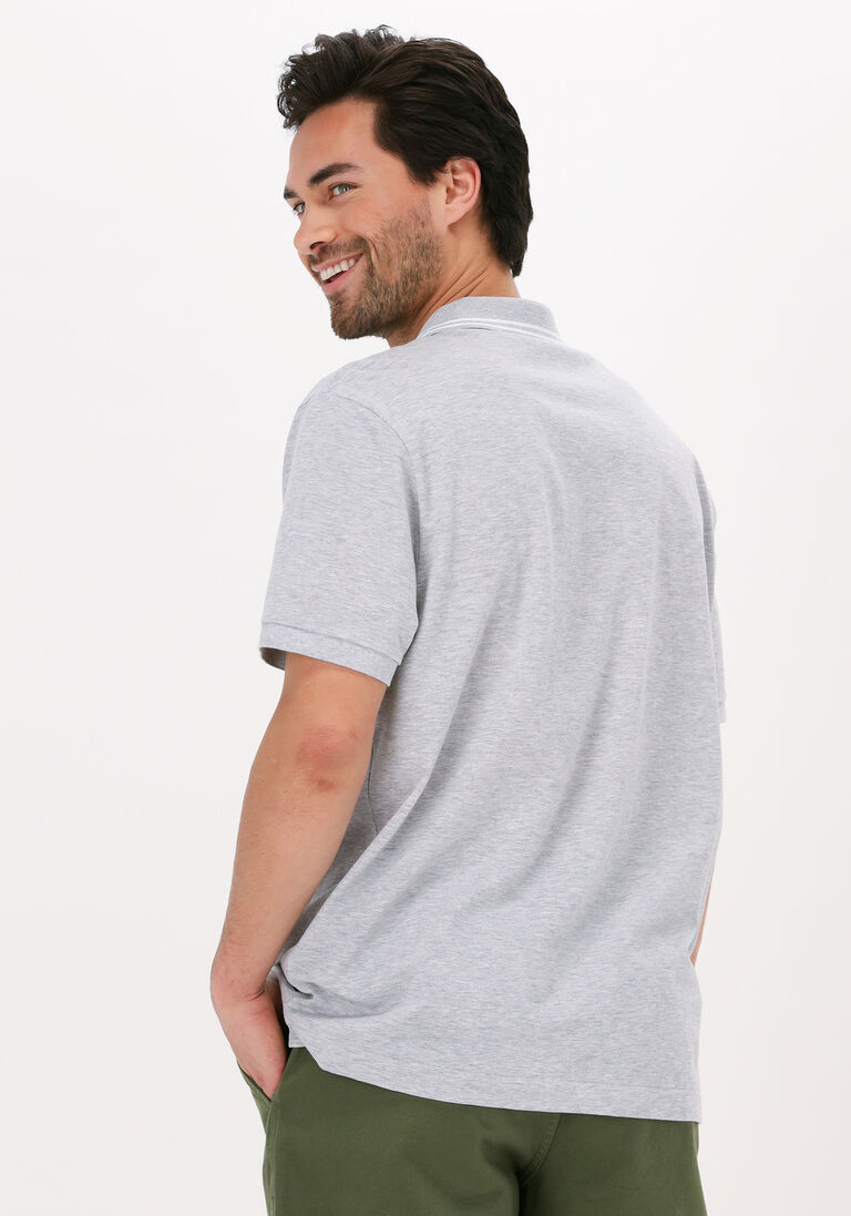 LACOSTE lichtgrijze lacoste polo 1hp3 men's s/s polo 0122