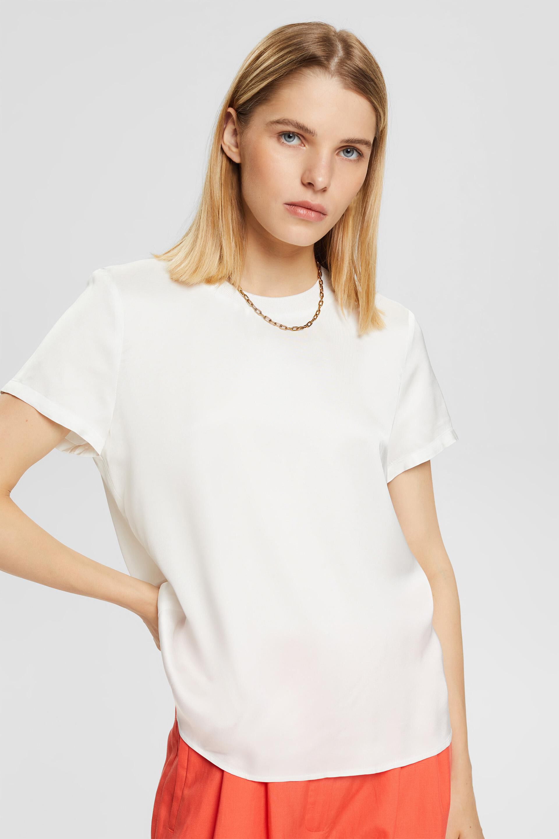 Blouse en satin, LENZING™ ECOVERO™