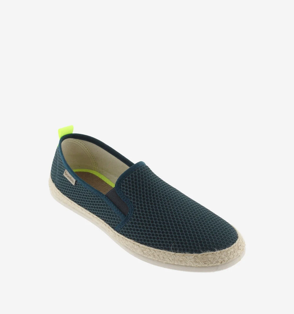 ANDRÉ ÉLASTIQUES MESH Espadrilles en mesh pour homme PETROLEO