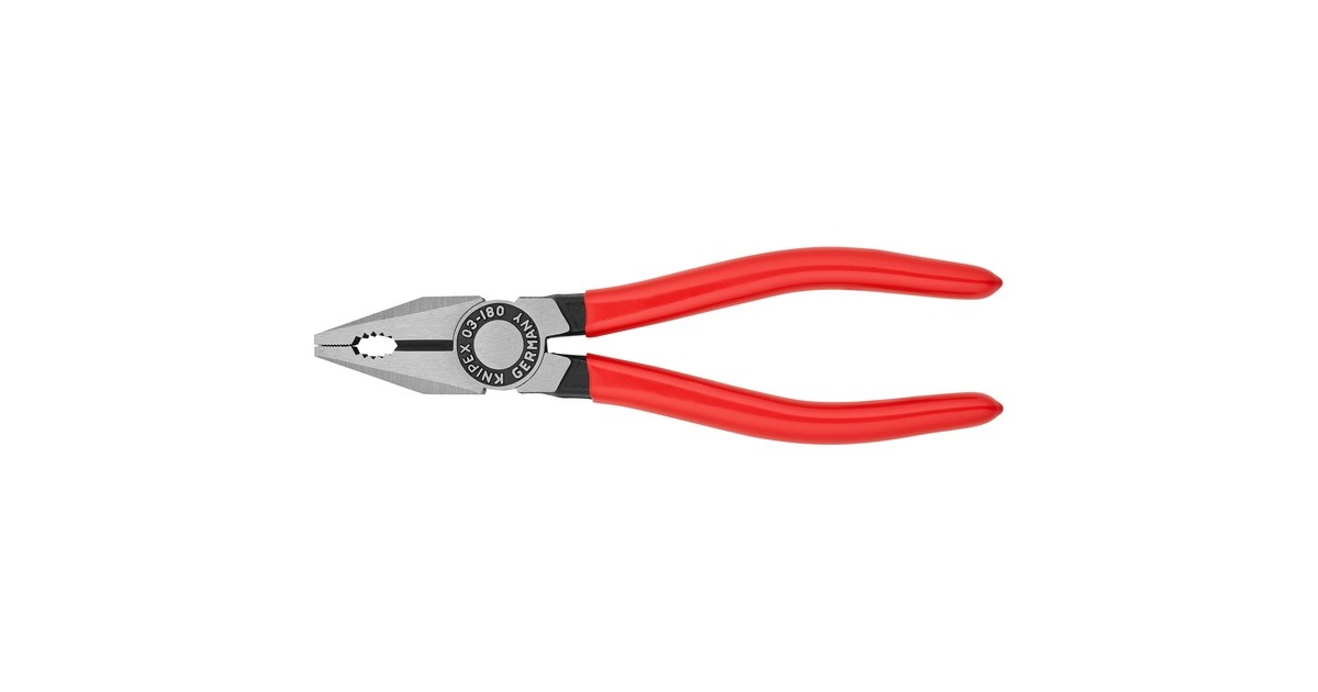 KNIPEXKombitang 03 01 180 combinatietang  (Rood)