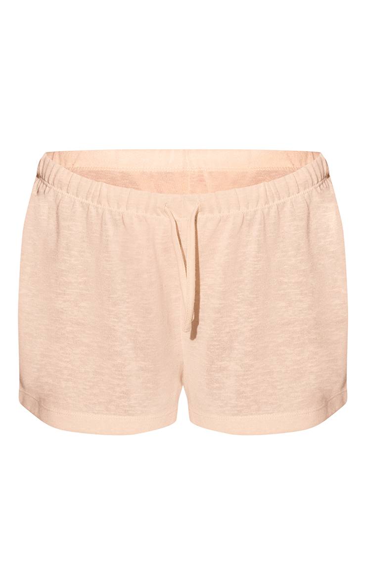 Butter Cream Short Ample En Jersey Chiné Texturé Crème Beurrée