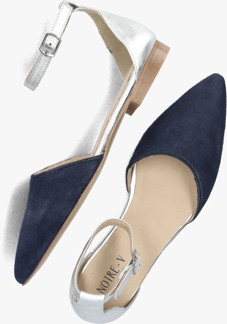NOTRE-V blauwe notre-v ballerina's vk2163