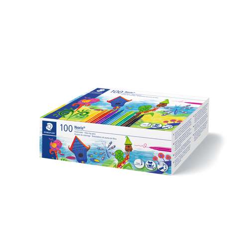 STAEDTLER® Noris® Fasermaler 100er-Großpackung