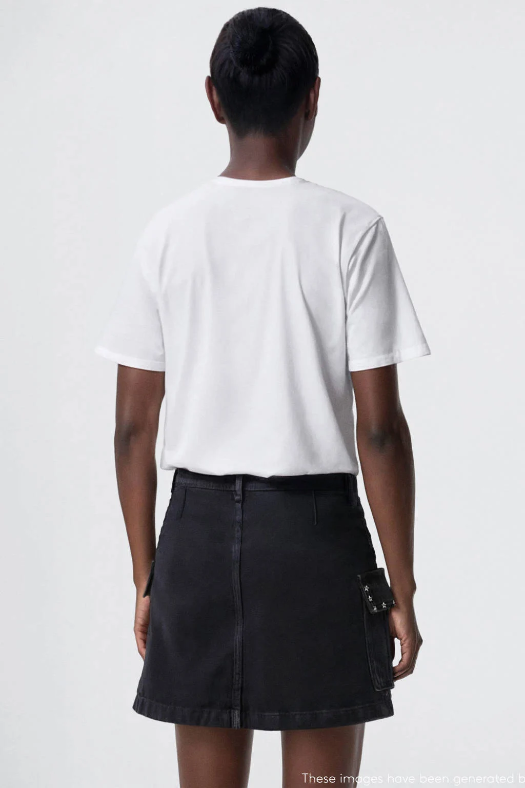 MANGO TEEN denim spijkerrok grijs