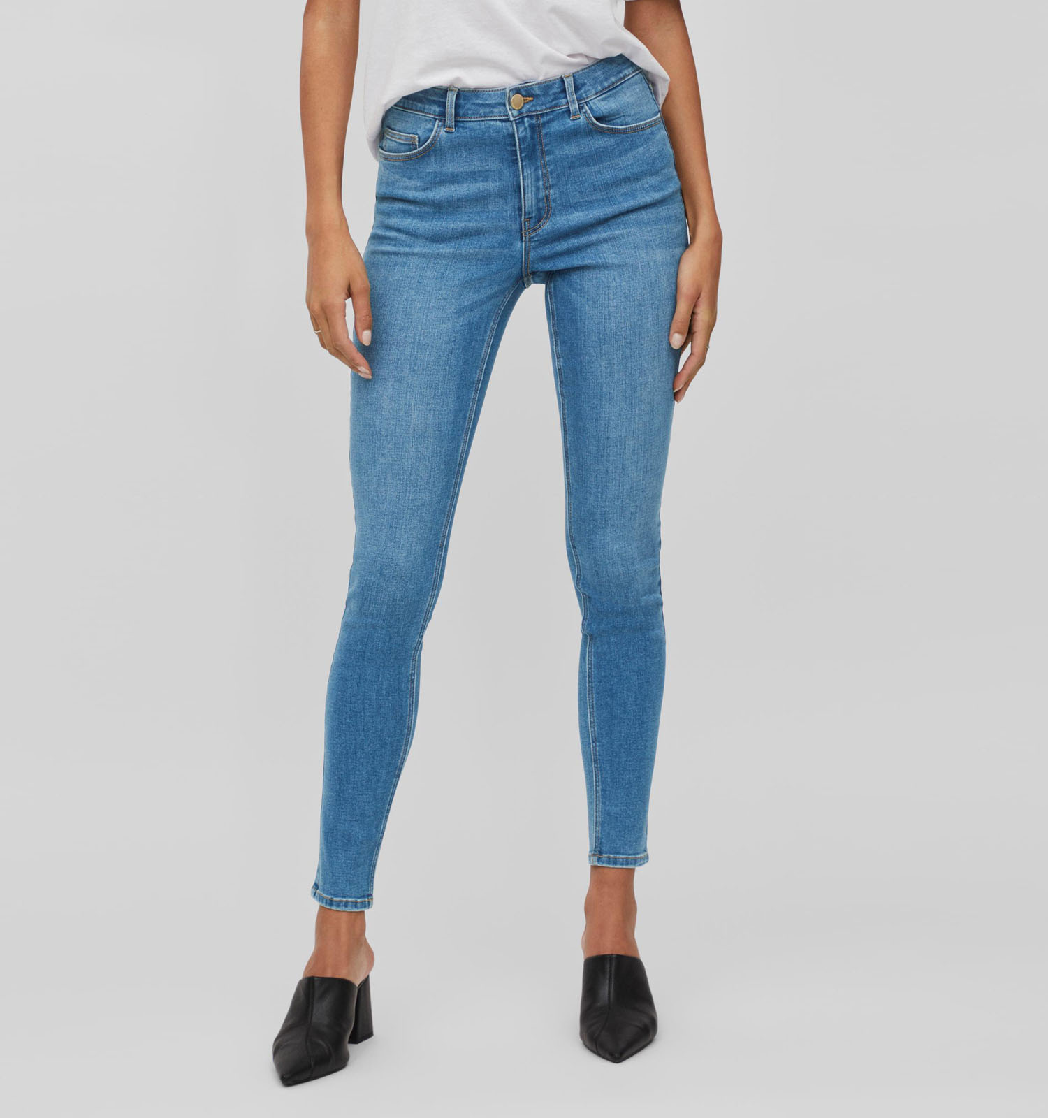 Skinny fit jeans blauw L32