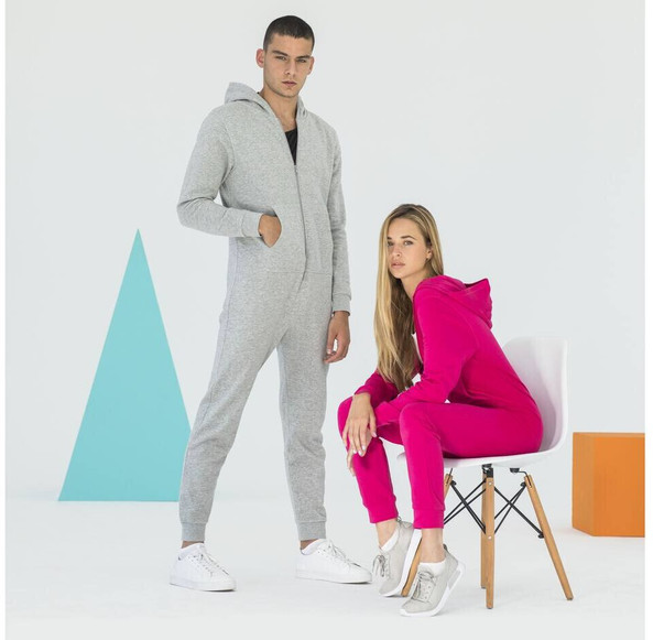 SF Men SF470 - Pyjama Confort Chic à Capuche Zippée