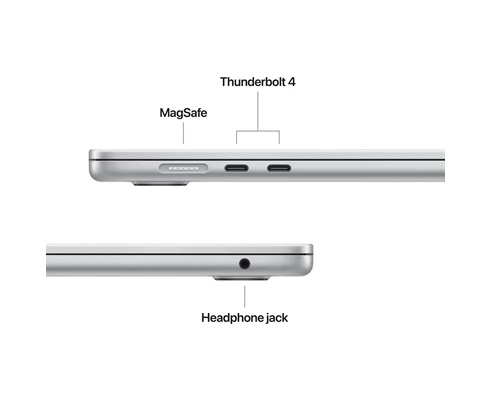 Apple 15-inch MacBook Air: Apple M4 chip with 10-core CPU and 10-core GPU, 24GB, 512GB SSD - Silver