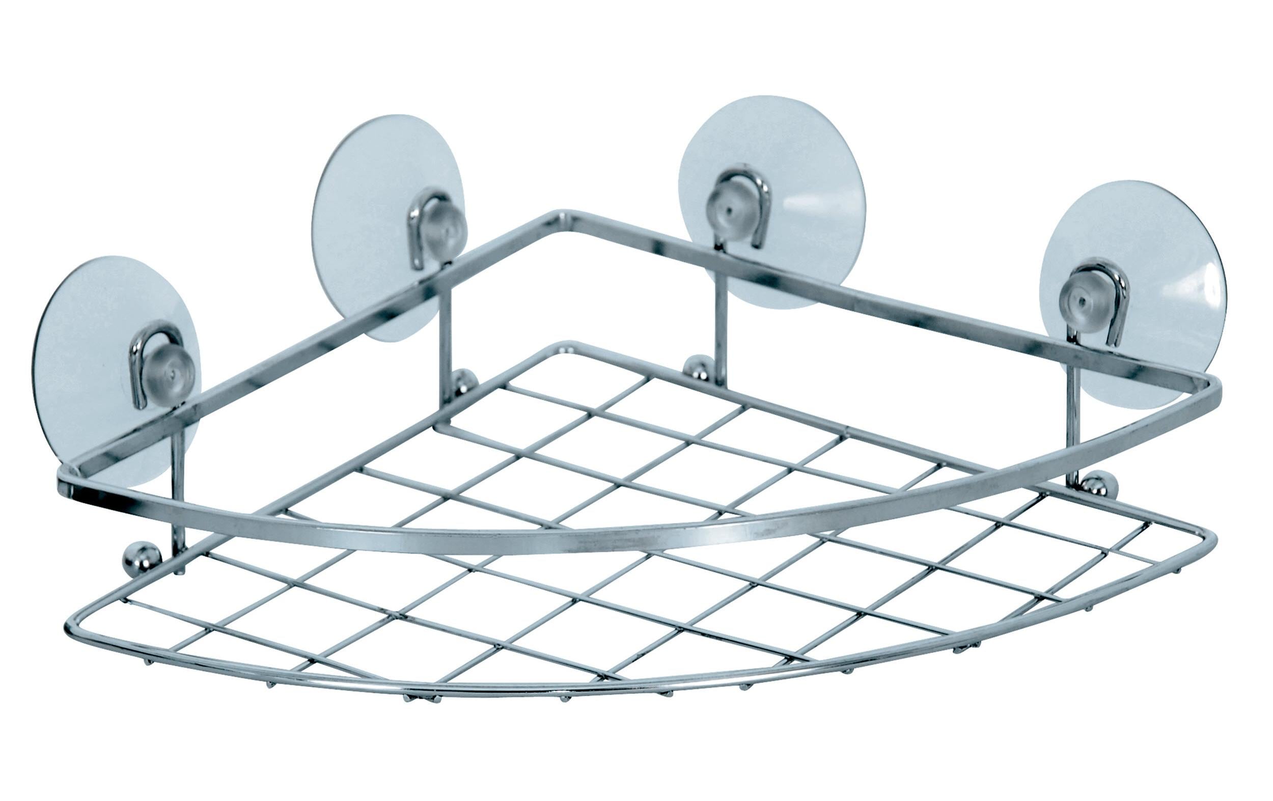 Duschmittelhalter SilberEck-Duschregal