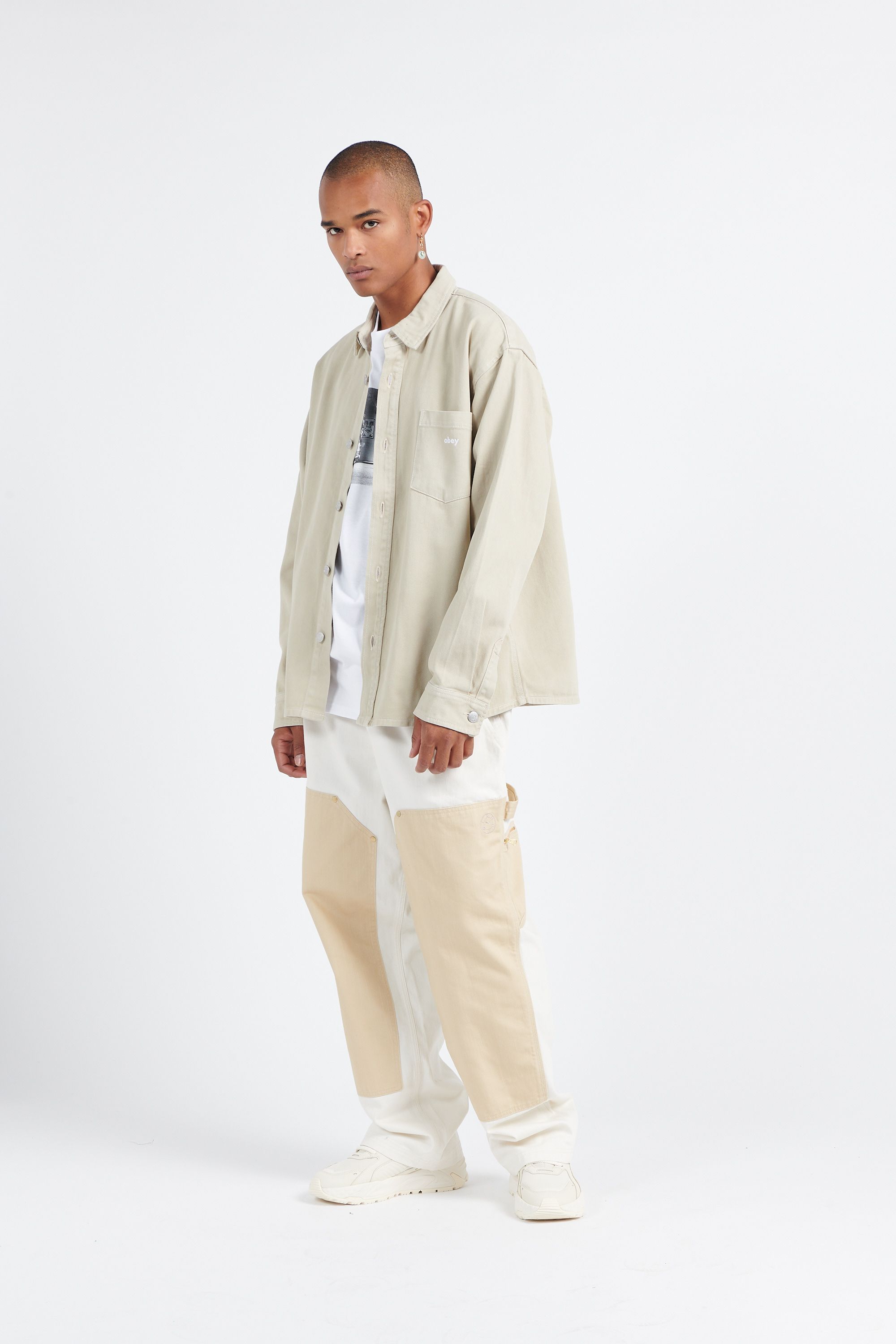 OBEY Chemise MAGNOIA SHIRT Beige
