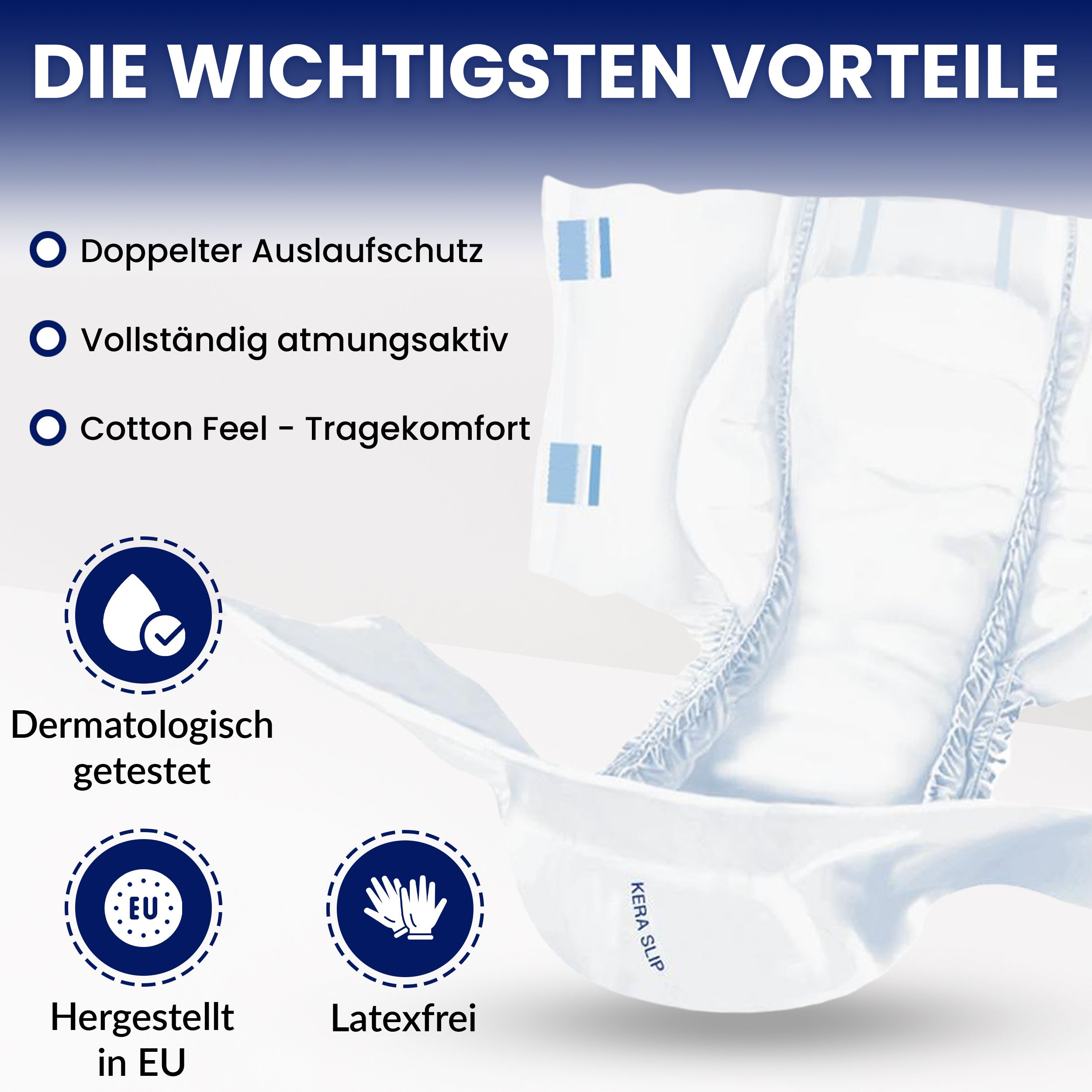 KERA® Premium Maxi Night Inkontinenzslip Erwachsenen Windel  - saugstarke Windeln für Erwachsene