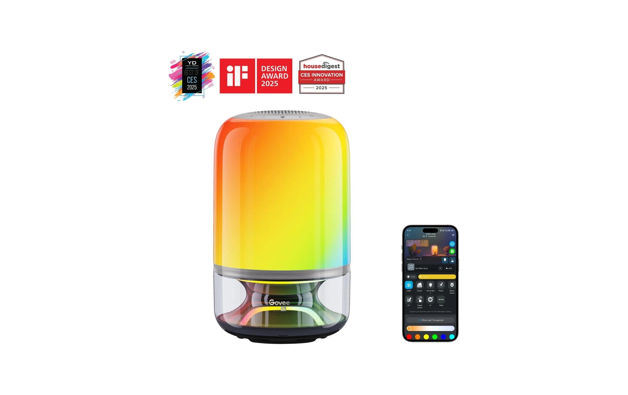 Govee Tischleuchte »2 Pro x Sound by JBL«