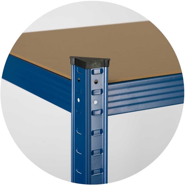 Robust metallhylle for oppbevaring, 150 x 75 x 30 cm - Humberg 4842