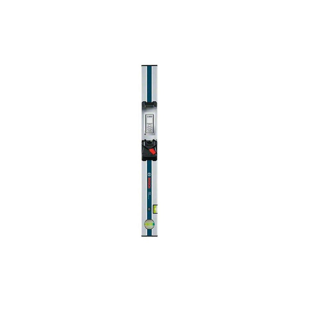Inclinômetro a laser BOSCH de 610 mm com trilho para medição de bolha e nível.