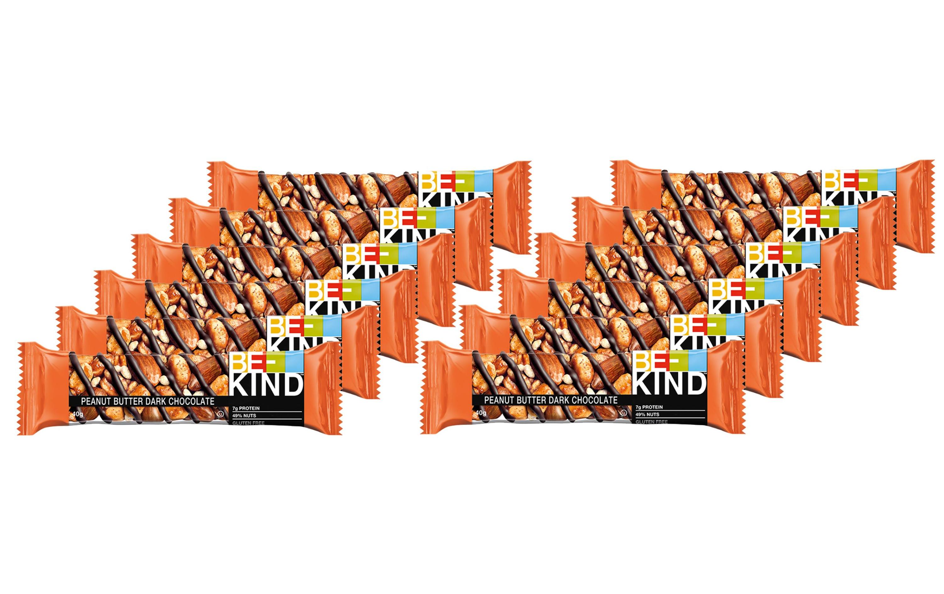 Riegel Peanut Butter Dark Chocolate 12 x 40 gRiegel mit Erdnussbutter und dunkler Schokolade
