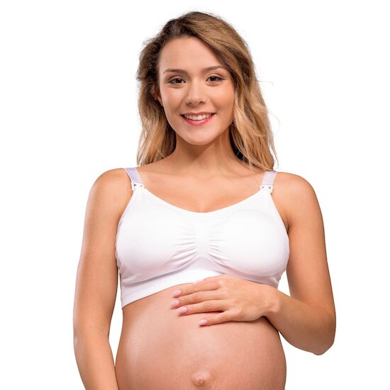 Soutien-gorge grossesse et allaitement rembourré   Blanc        XL   de               Carriwell