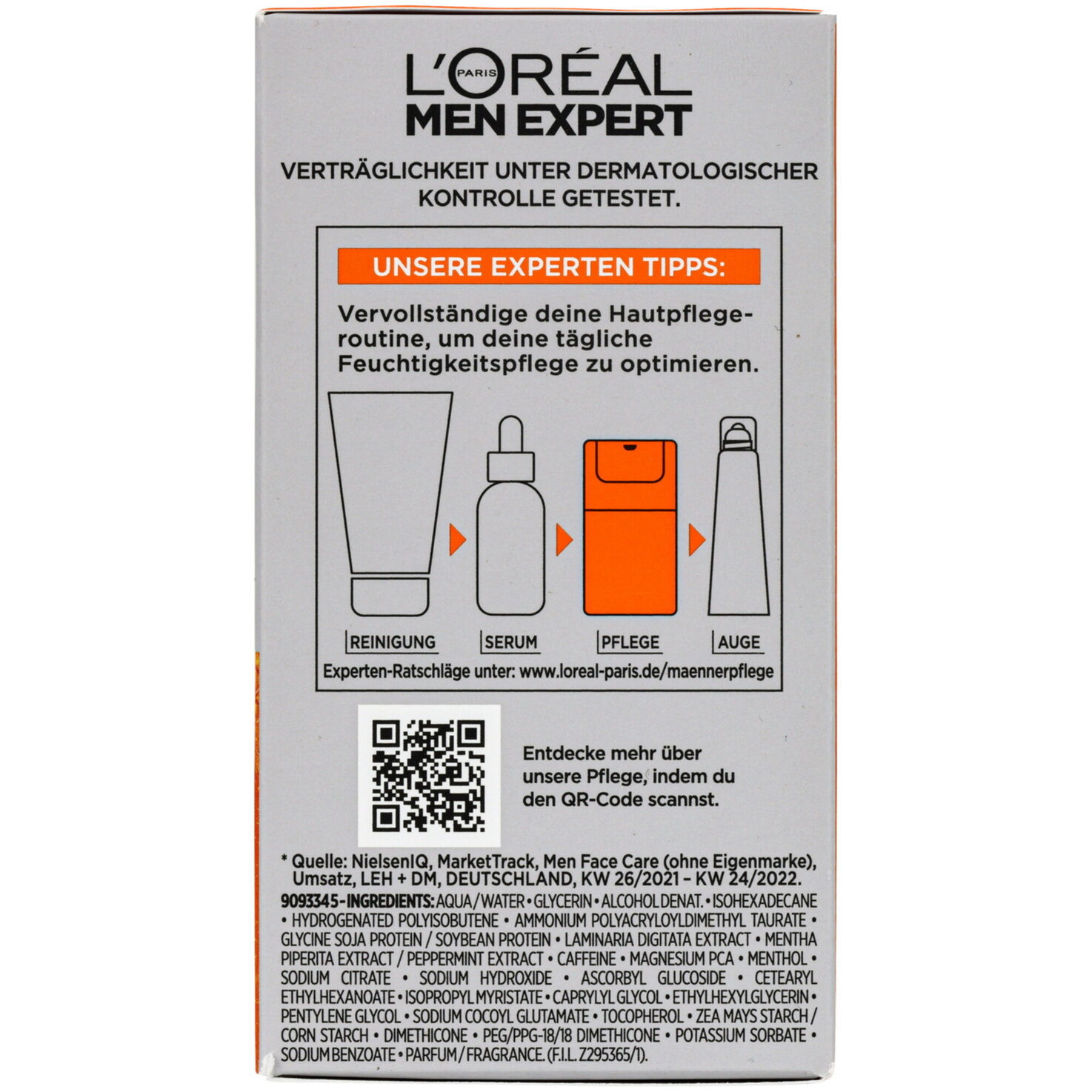 L'Oréal Paris Men Expert Hydra Energy Feuchtigkeitspflege 24H Anti-Müdigkeit (50 ml)