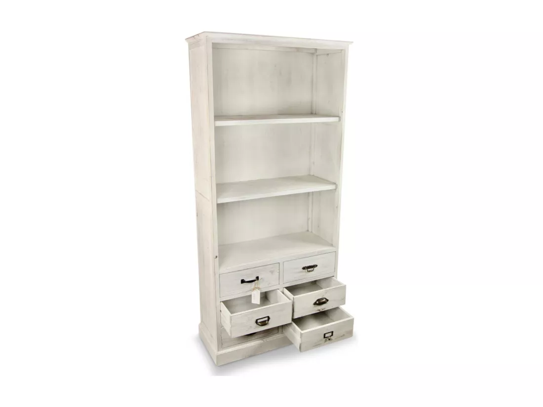Vaisselier 6 tiroirs Bois Blanc - Décoration d'Autrefois