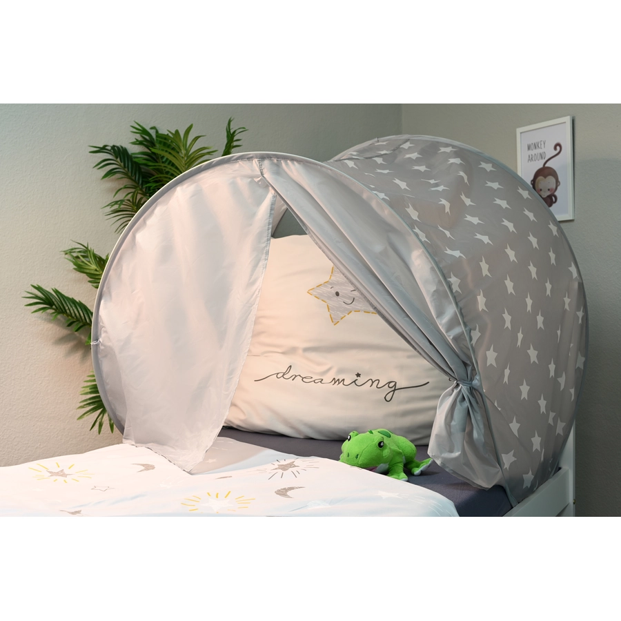 knorr toys® Bettzelt Grey white stars grau