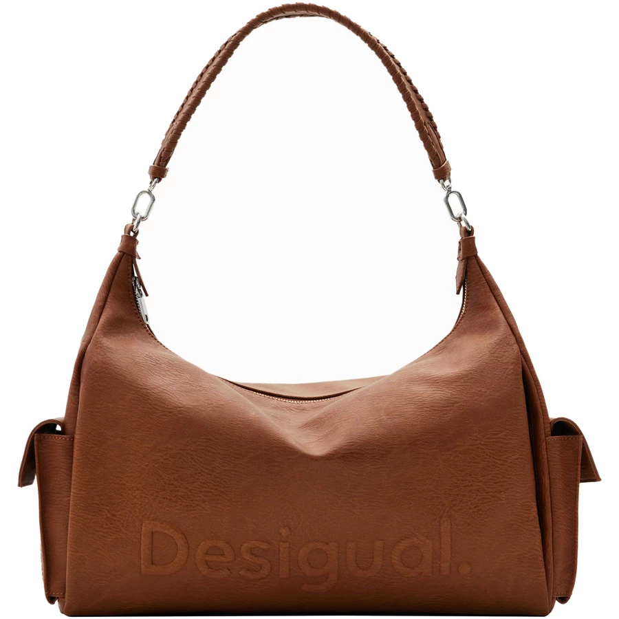 Desigual Half Logo 24 Brasilia - Schultertasche 40.5 cm brown
