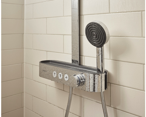 Douchekolom incl. thermostaat hansgrohe Pulsify S chroom 24240000