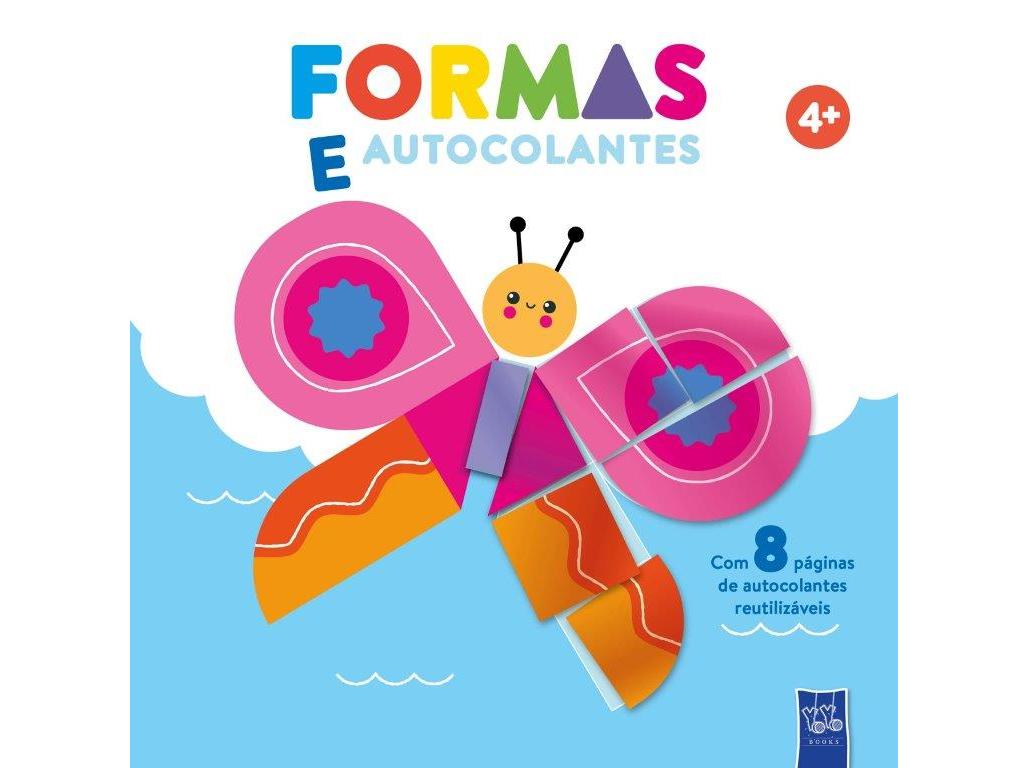 LIVRO FORMAS E AUTOCOLANTES BORBOLETA 4