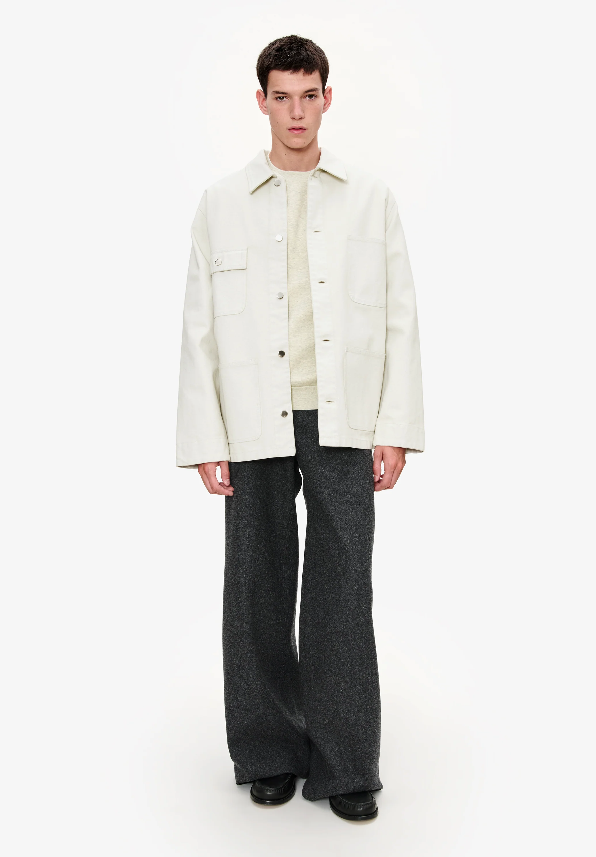 Veste surchemise ample - Craie