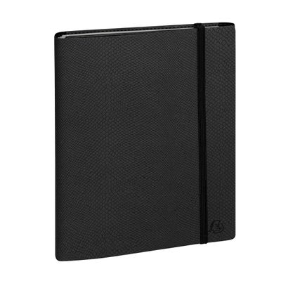 Agenda All in One + carnet - 1 semaine sur 2 pages - 16 mois - 15 x 21 cm - noir - Exacompta