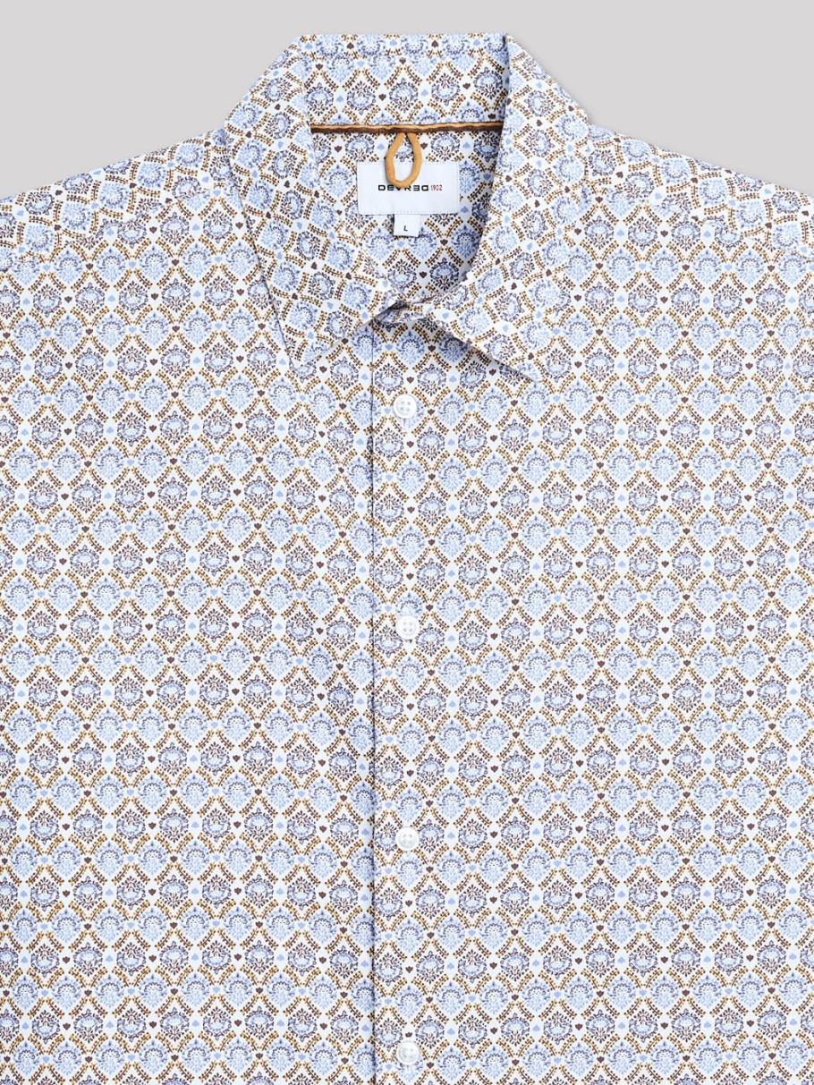 Chemise slim géométrique