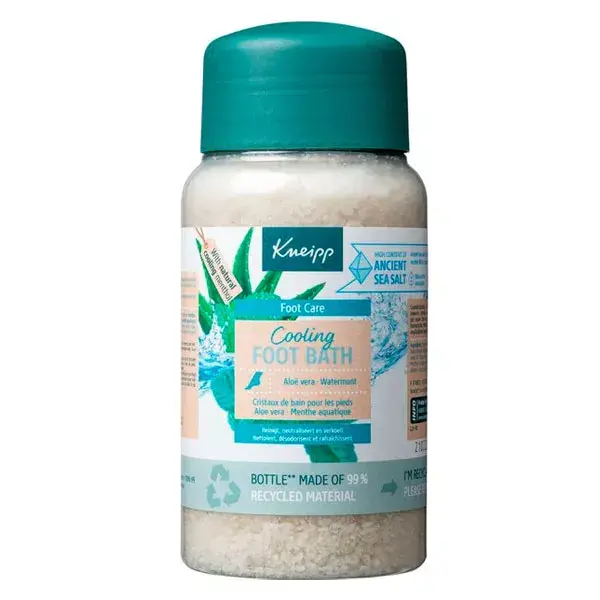 Cristais refrescantes para banho de pés Kneipp Water Mint 600g