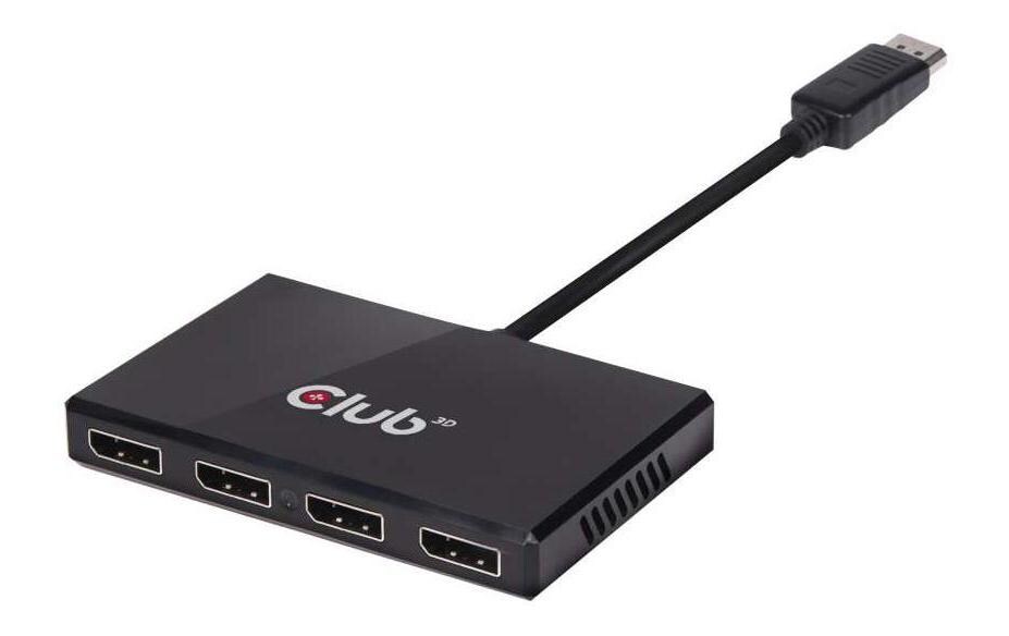 Adapter CSV-6400 MST Hub DP1.2 DisplayPort - DisplayPortMulti Stream Transport Hub, DisplayPort 1.2 auf Quad Monitor