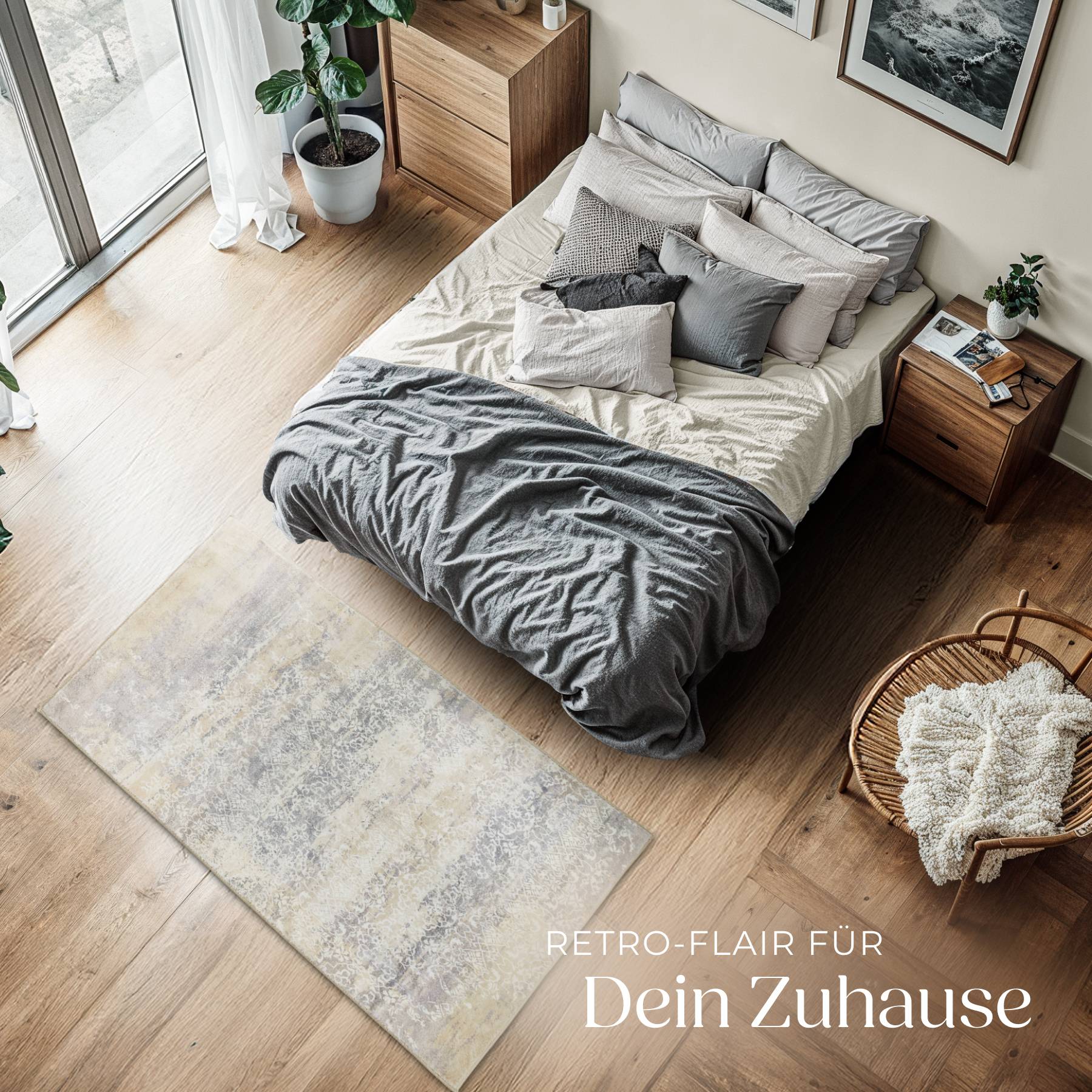 Vintage Designer Teppich Dalia