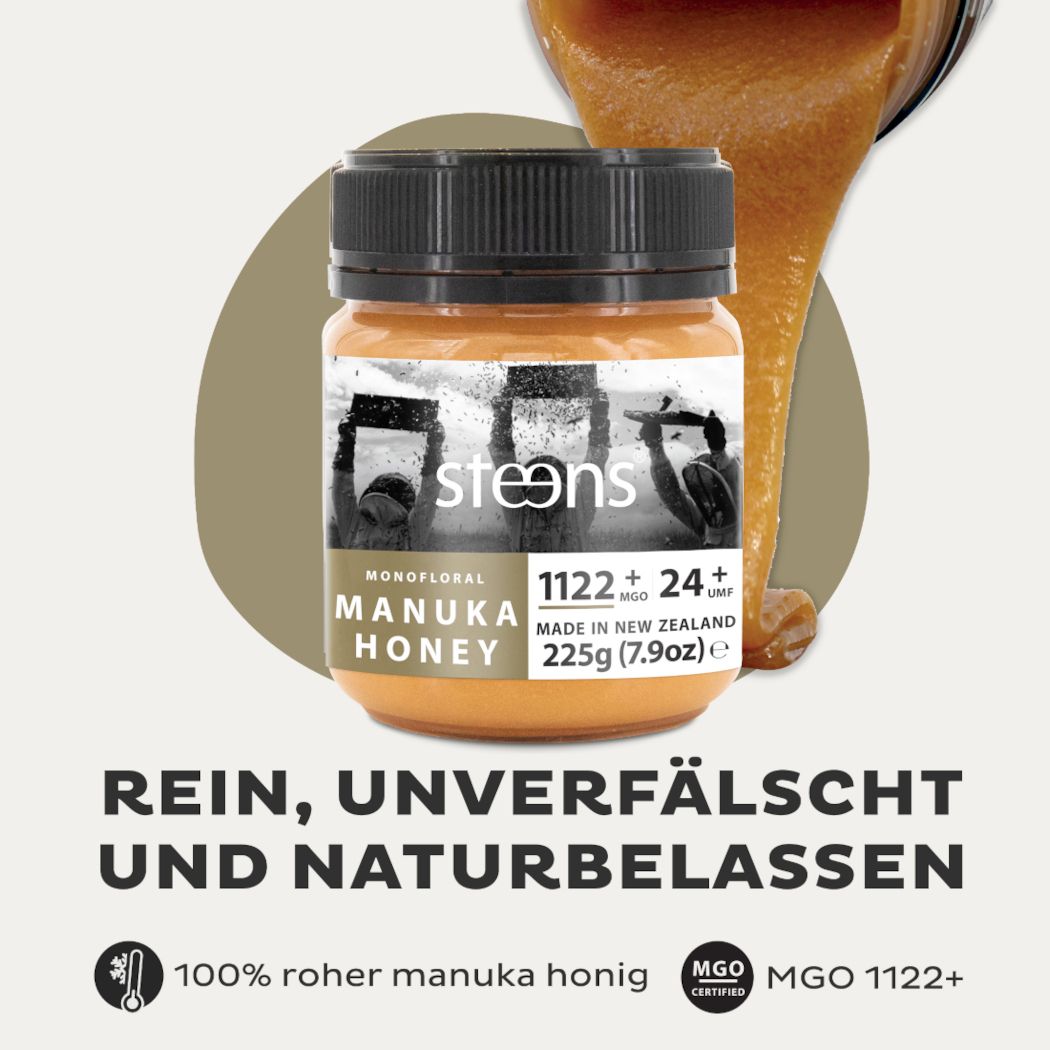 STEENS Manuka Honig MGO 1122+ I UMF24+, 225g