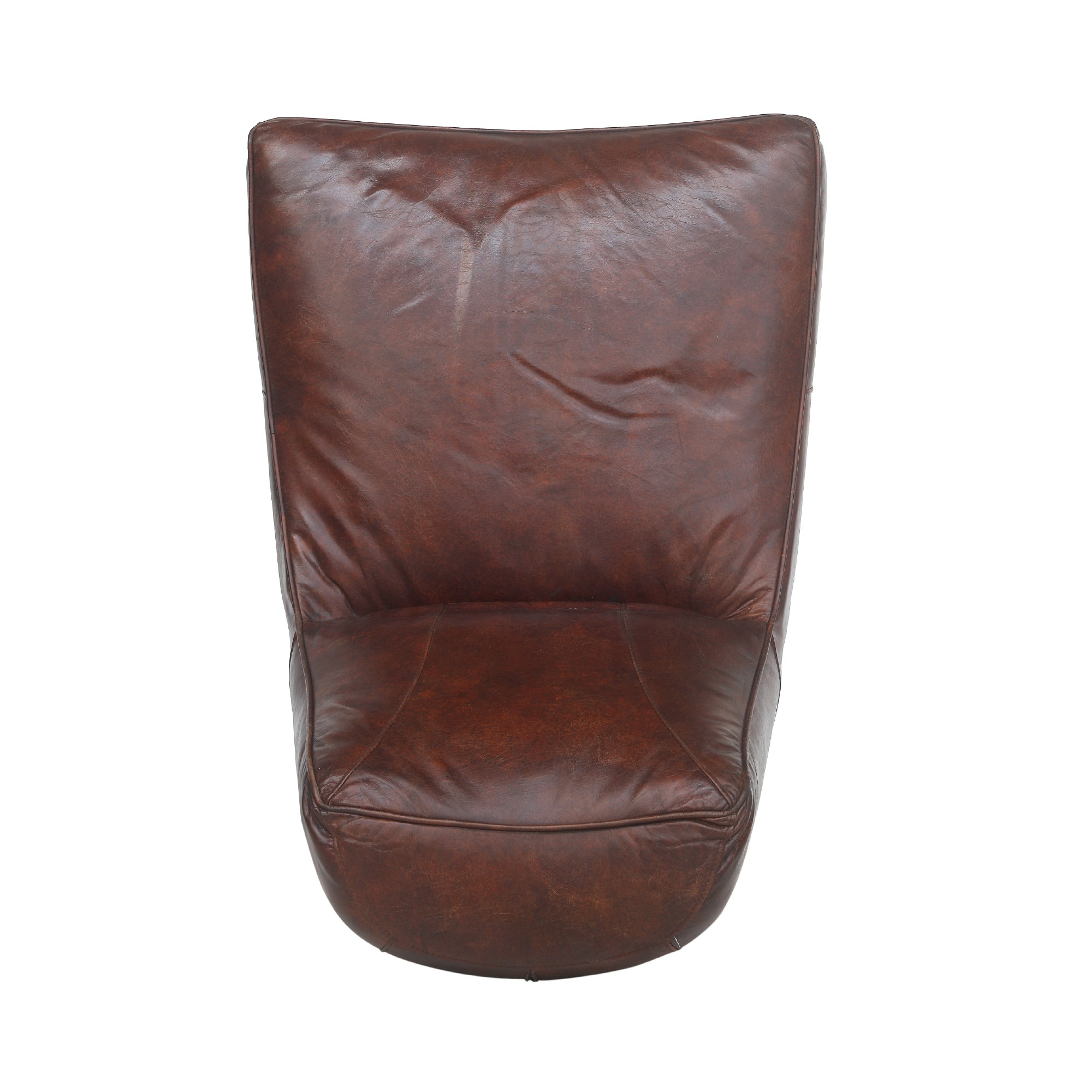 Ledersessel 'Callazzo' vintage, dunkelbraun, T 110 cm, B 71 cm, H 74 cm von fischer's lagerhaus