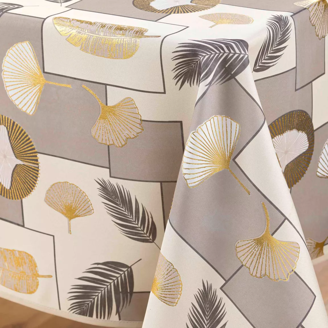 Nappe rectangulaire anti tache (145 x 240 cm) Natane Beige