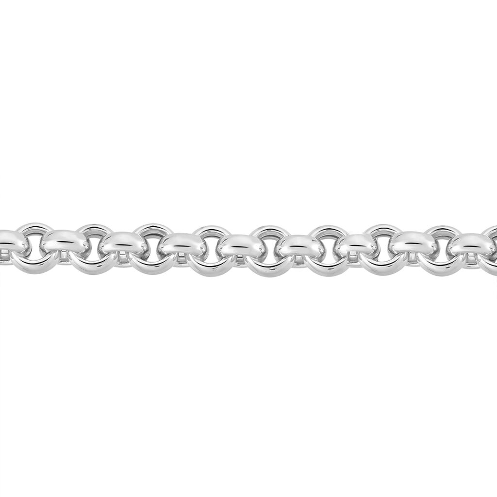 Collier Anta Maille Jaseron Argent Blanc
