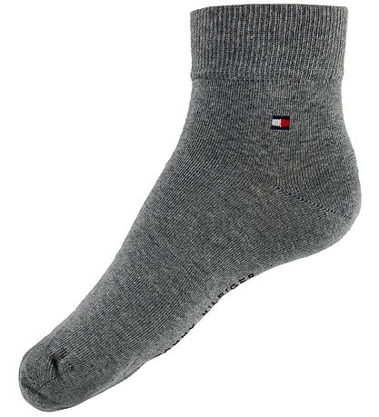 Tommy Hilfiger Strømper - 2-pak - Quarter - Gråmeleret