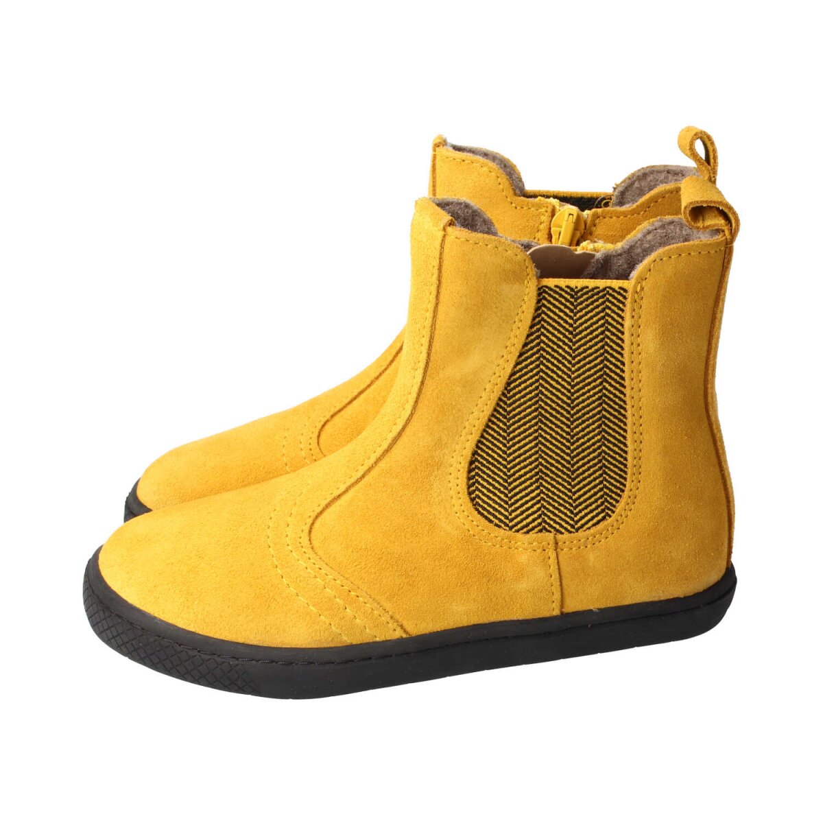 WL4201-F4 mustard CHELSEA-CITY velours fleece zipper Weite/W