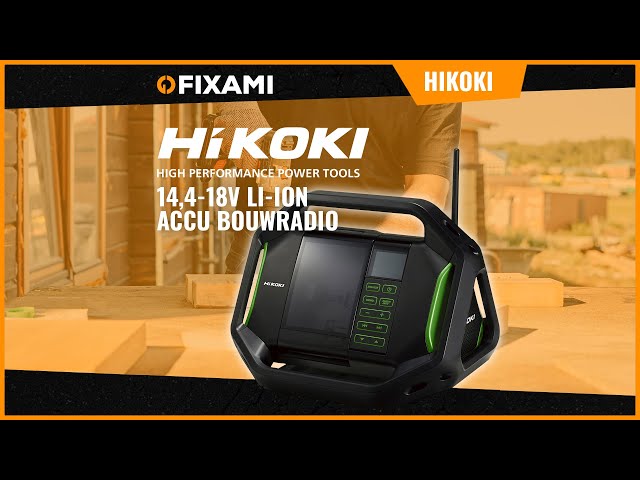 HiKOKI UR18DSALW4Z 14,4-18V Li-Ion accu bouwradio - werkt op netstroom & accu