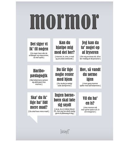 Dialægt Poster - 30x42 - Oma