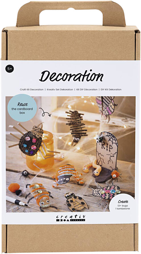 Creativ Company DIY Kit Dekoration, Insekter, orme og gravsten