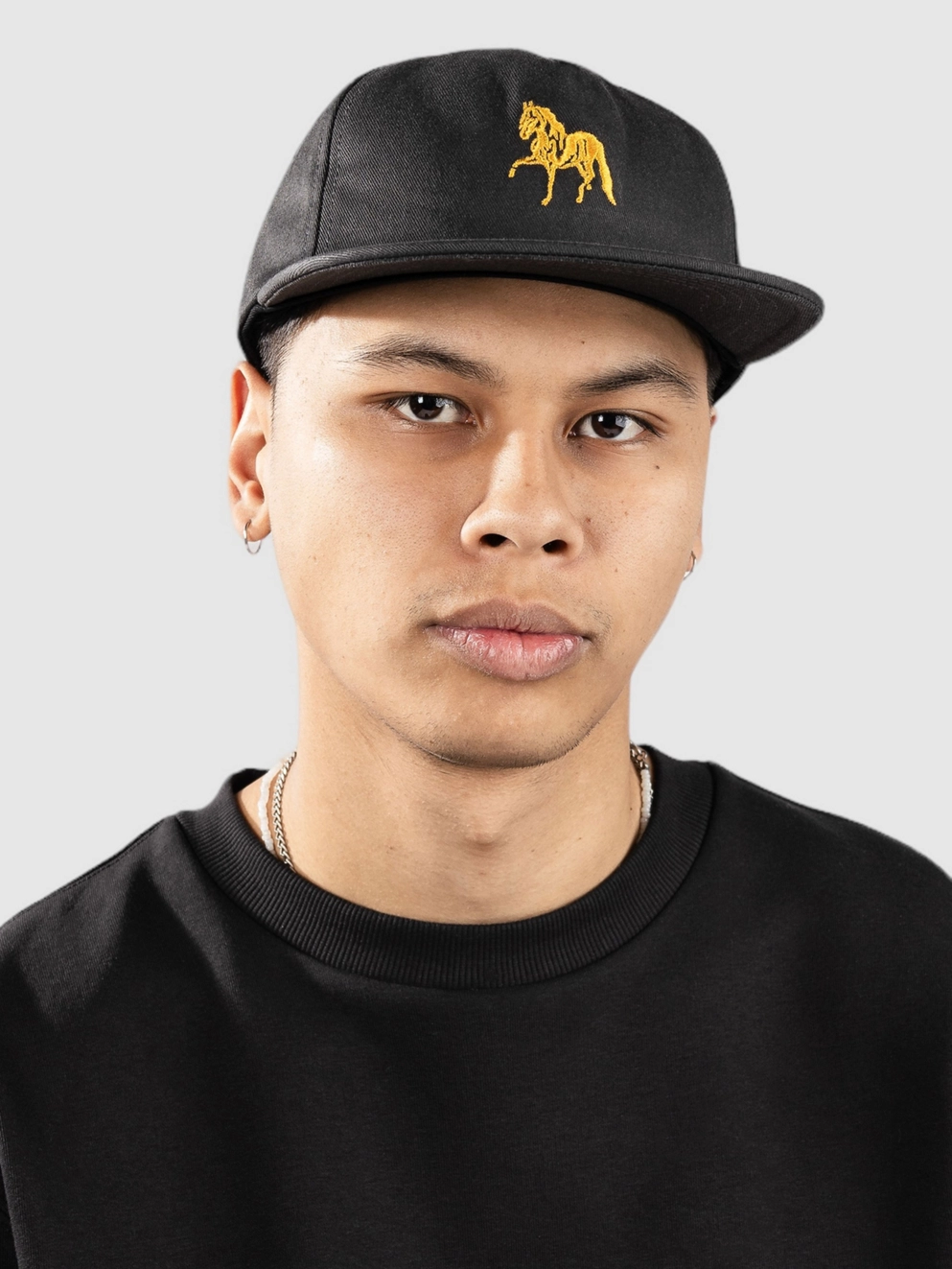 HUF Small Horse Snapback Cap black