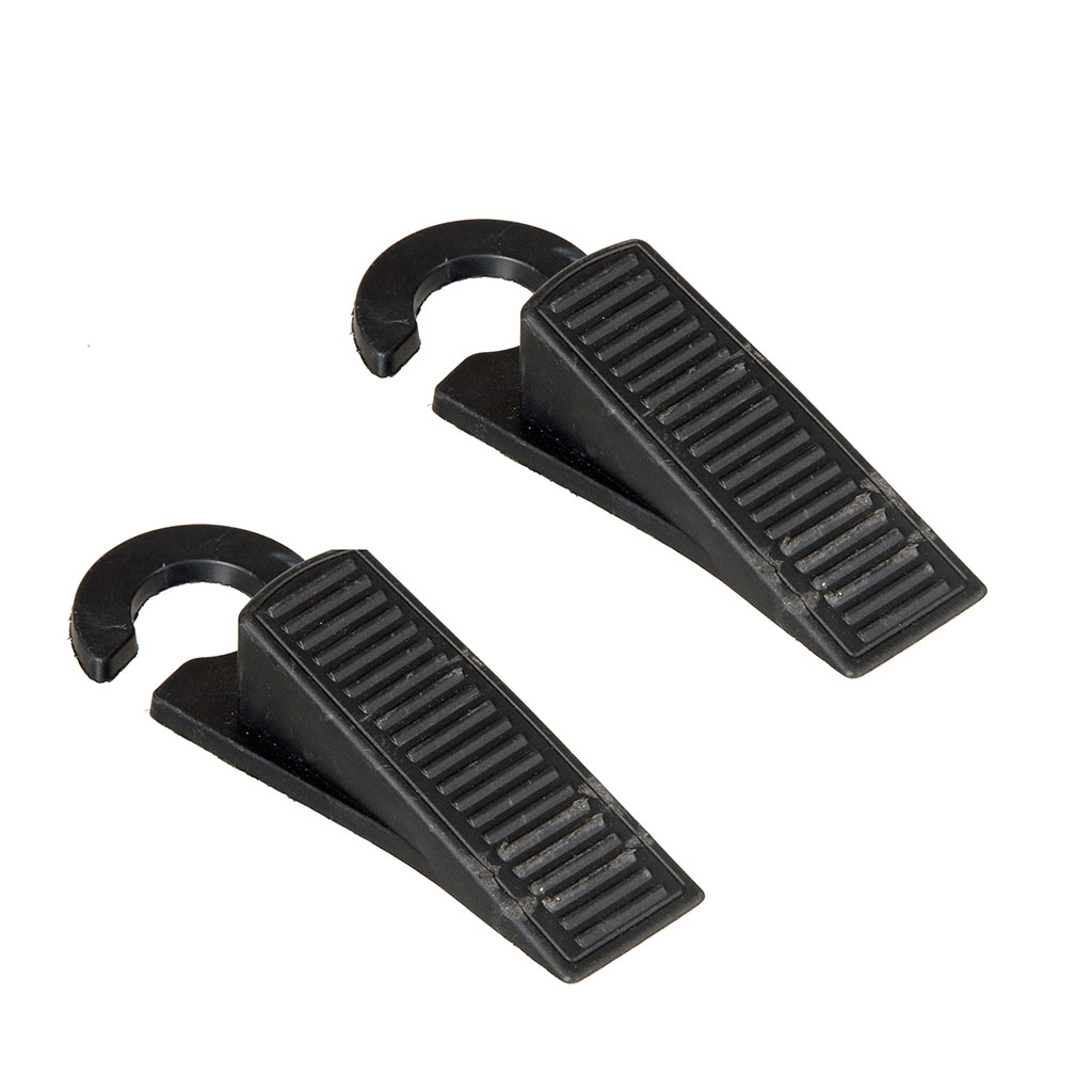 Lot de 2 cales portes à crochet noir