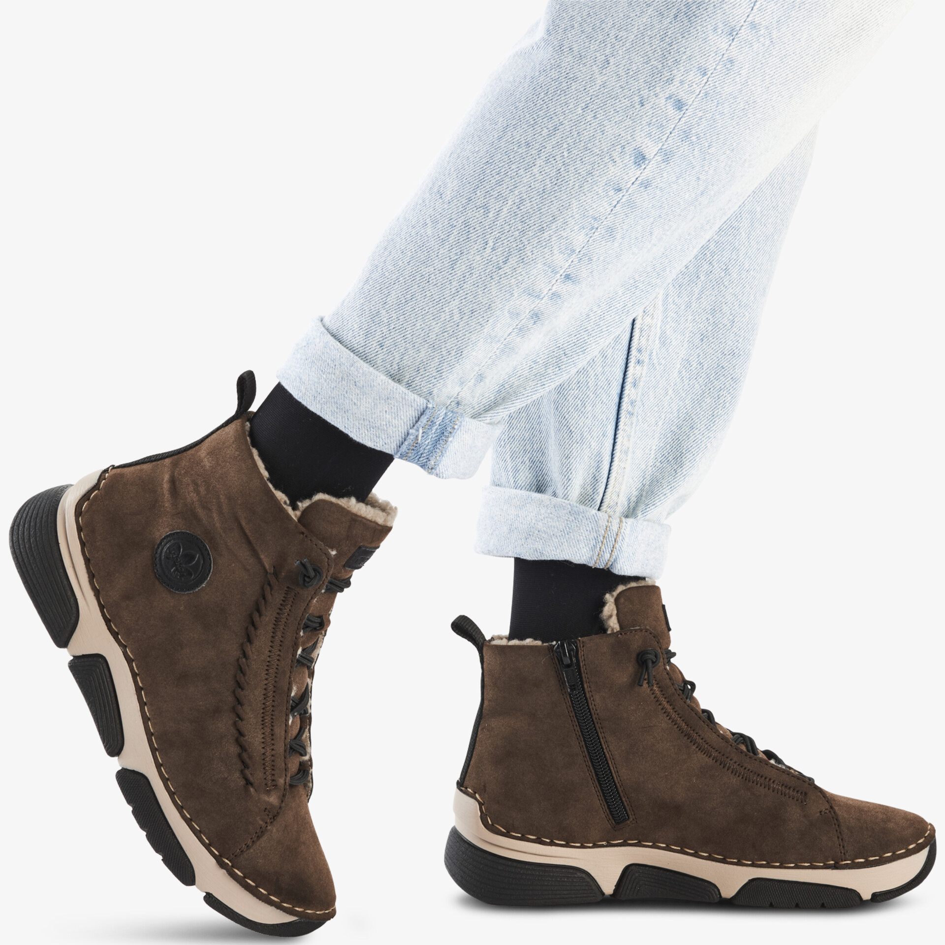 rieker Damen Winter Boots braun