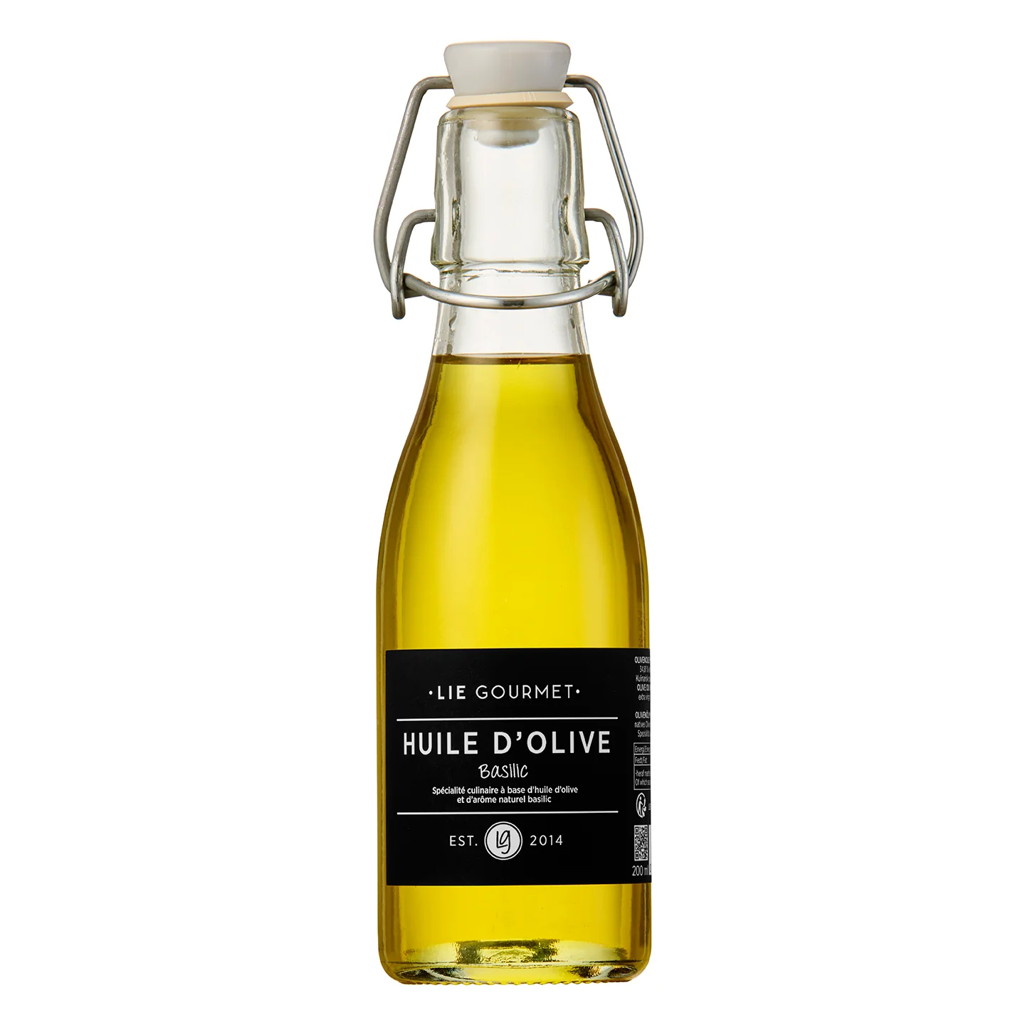 Lie Gourmet  Olivenolie basilikum - 200 ml.