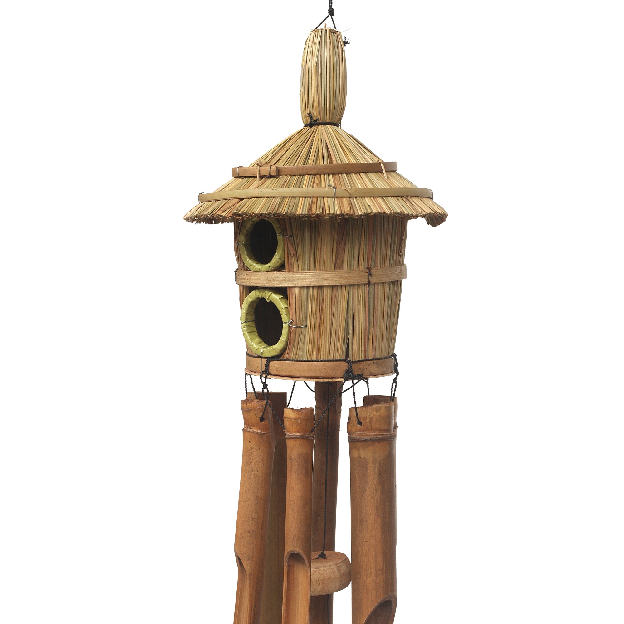Windspiel rundes Haus, H 95 cm, Ø 18 cm günstig bestellen