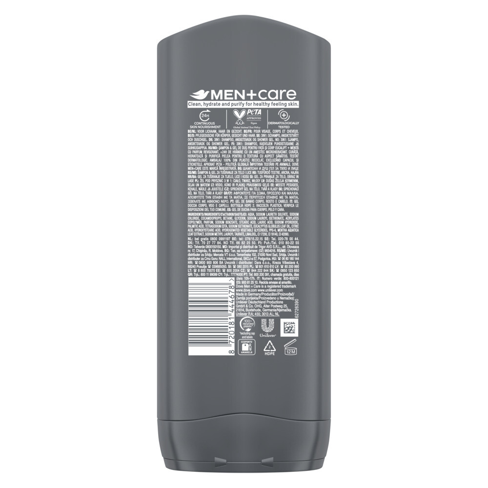 Dove Douchegel Men+ Care Eucalyptus + Mint400 ml