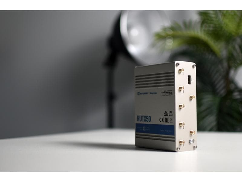 Teltonika LTE-Industrierouter RUTX50 5G, WiFi-5, 5x GE LAN RUTX50 Industrierouter 5G/LTE