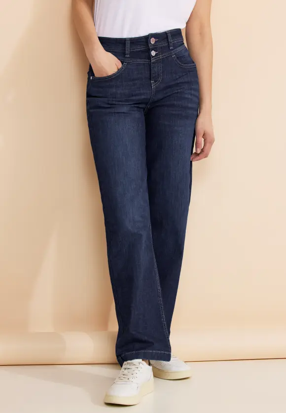 Casual Fit Jeans - dark blue soft washed
