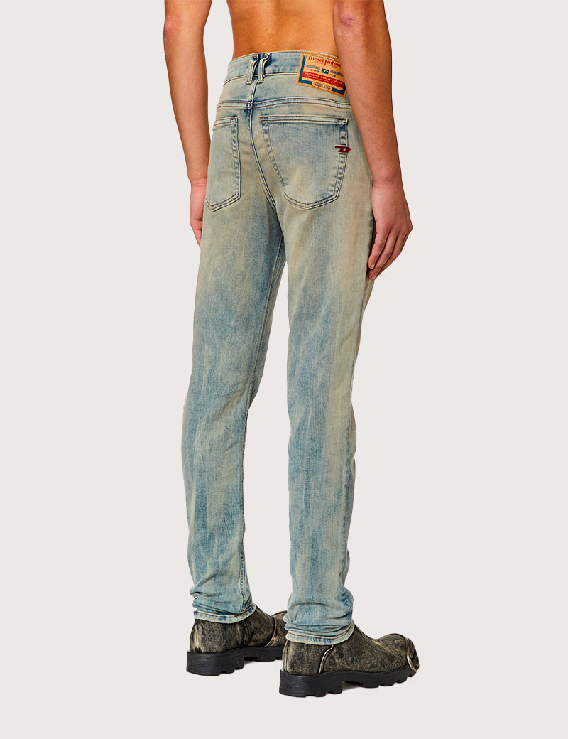DIESEL JEAN HOMME SLEENKER BLEU DÉLAVÉ 9H75
