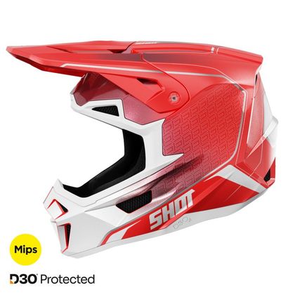 Casque cross Shot LITE - CHALLENGER 2025 - Rouge